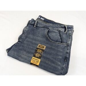 Foundry Big Tall Jeans Mens 54x30 Advance Flex 360 Straight Blue Soft Touch